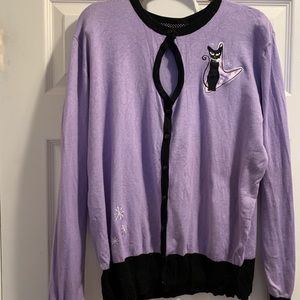 Never worn. Purple retro cardigan